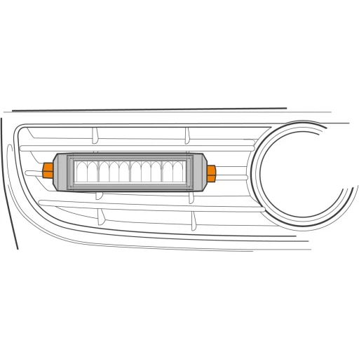 VW T5.1 Transporter LED Headlights Grille Integration Kit | Standard | ECE certified